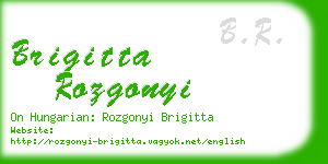 brigitta rozgonyi business card